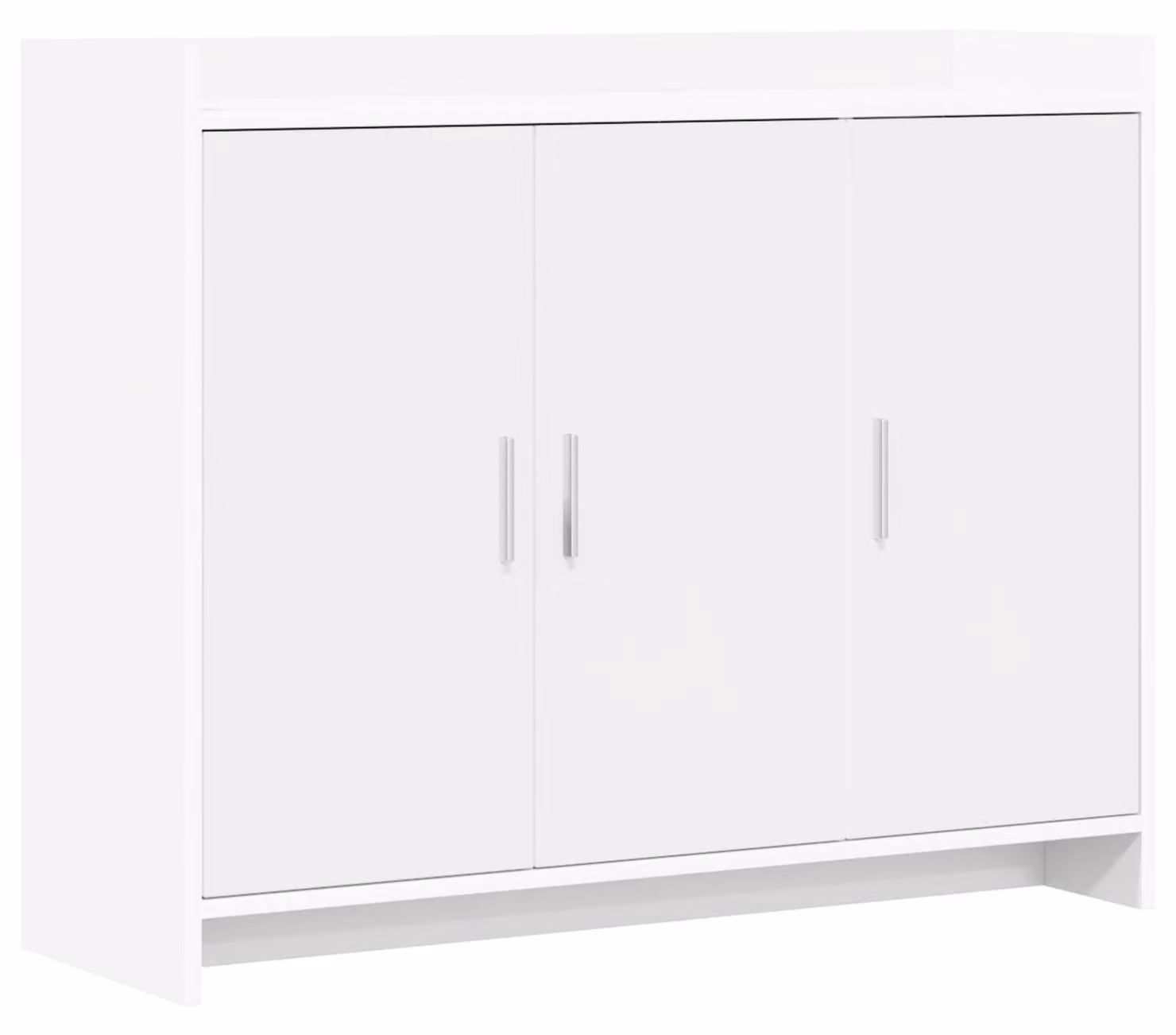 Credenza da sala da pranzo Bianca 98,5 x 33 x 80 cm Legno composito