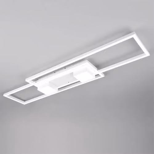 Lampada a soffitto a LED, modello Albany, bianca, dimensioni 100x28 cm