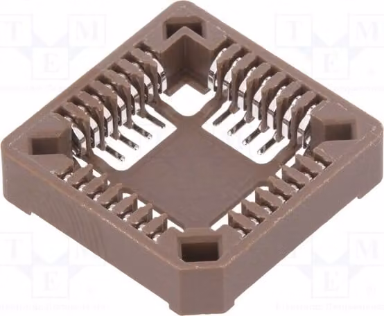 2x Zoccolo: PLCC, bronzo fosforoso, piedini: 28, stagnati, 1A. Zoccolo PLCC