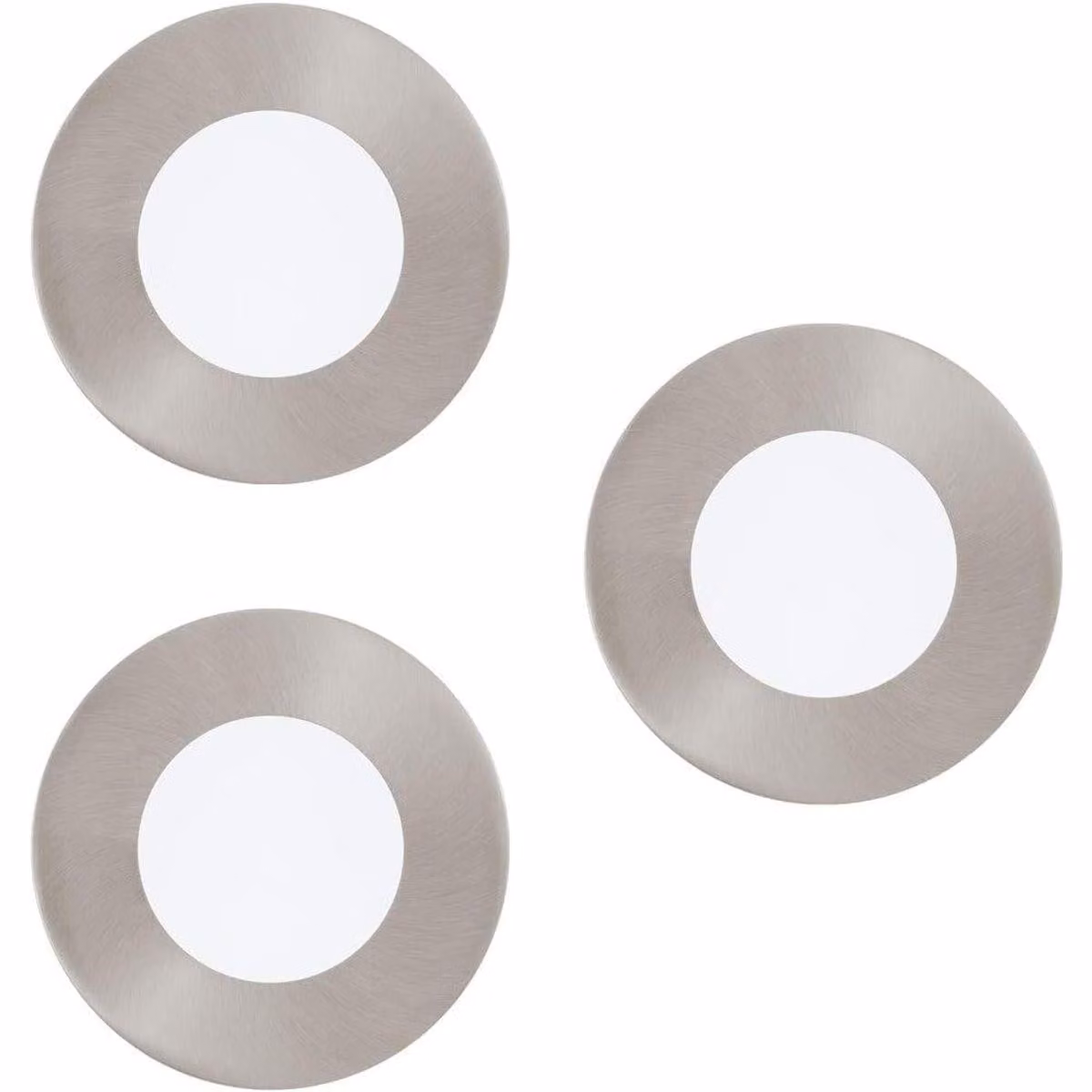 EGLO Fueva-C, luce spot intelligente, Bluetooth, nichel, bianco, metallo, plastica, 2700 K, 6500 K