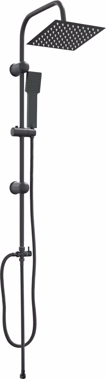 Sistema Doccia Nero 47 x 20 x 95 cm Acciaio inossidabile