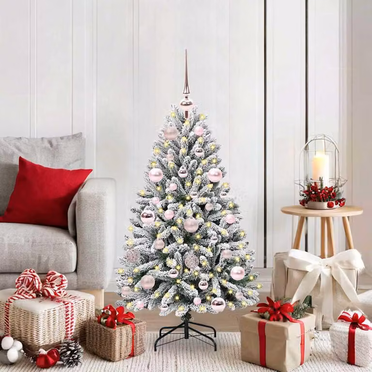 Maison Exclusive - Albero di Natale artificiale, altezza 120 cm, 150 luci, luce bianca calda