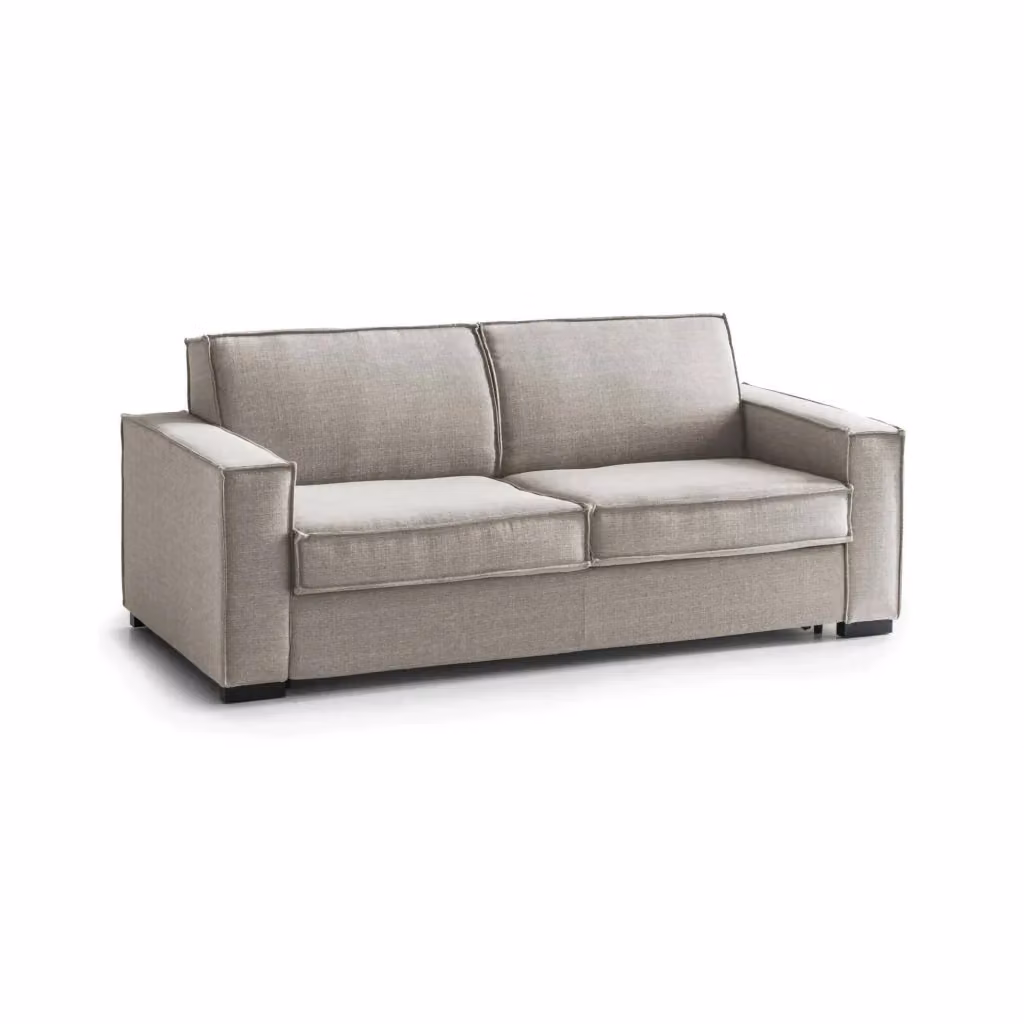 Divano a 2 posti Aglientu TALAMO ITALIA in tessuto beige per soggiorno, L: 160 cm, H: 90 cm, P: 45 cm – 2