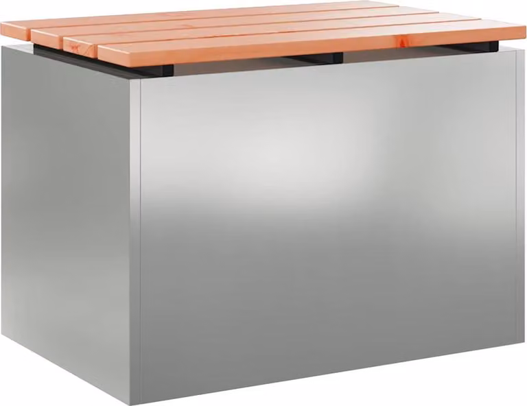Panchina da giardino Argento 60 x 40 x 43 cm Acciaio zincato