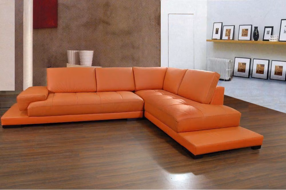 Wohnlandschaft Polster Ecke Eck Sofa Couch Garnitur Landschaft Leder 1060