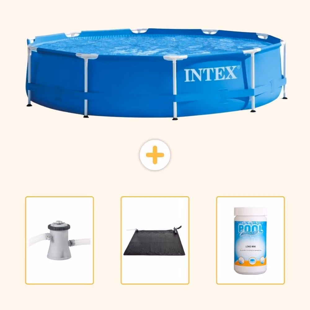 Piscina autoportante rettangolare - 305x76 cm - 4 pezzi - SCB80