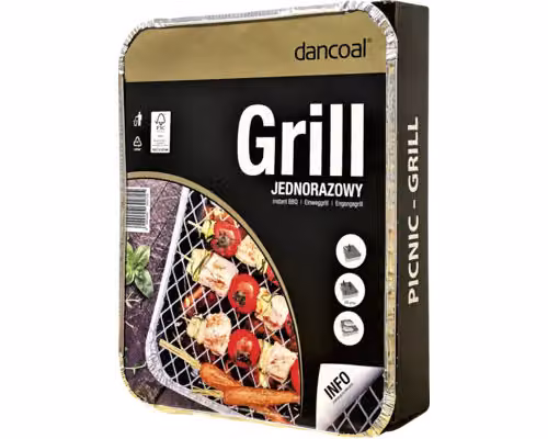 Griglia a carbone usa e getta Solo con carbonella 31 x 25 x 6 cm