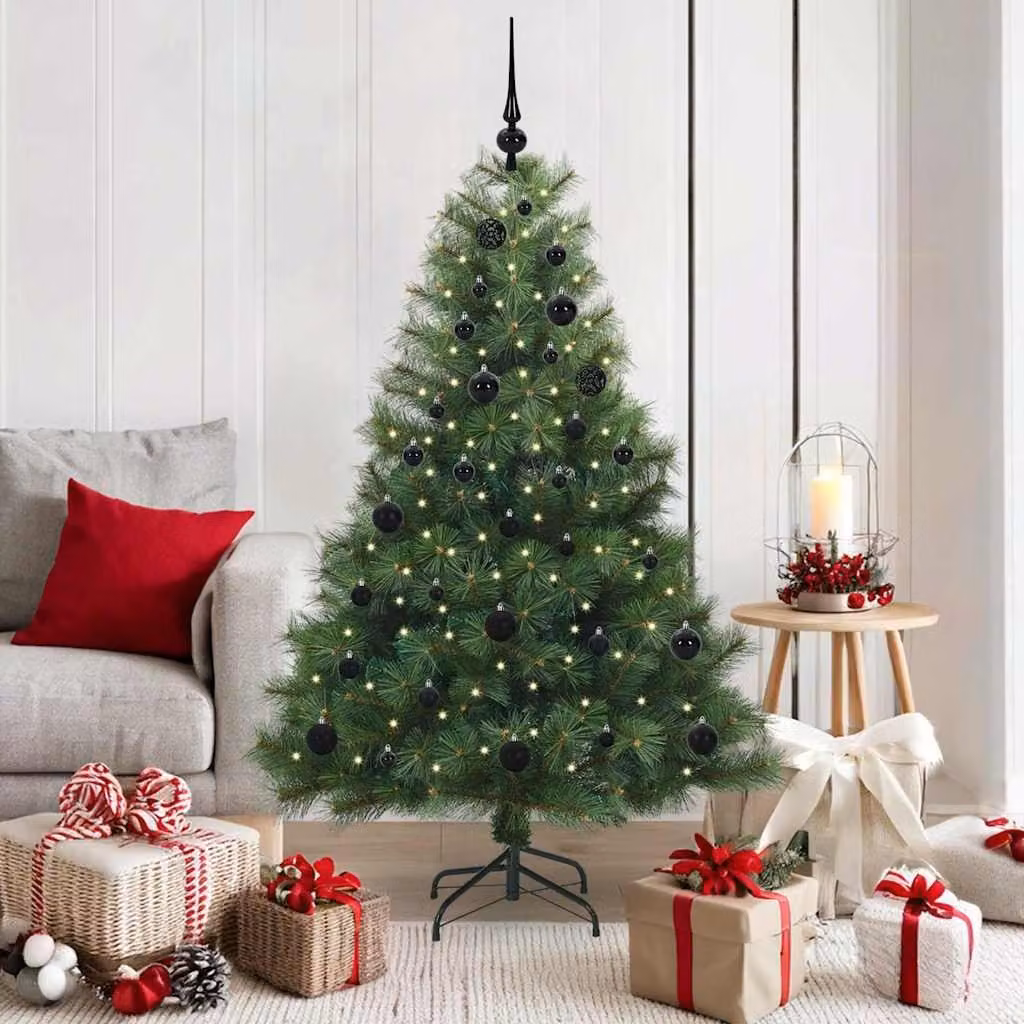 Maison Exclusive - Albero di Natale artificiale con 150 LED, verde, 150 cm, in PE e PVC