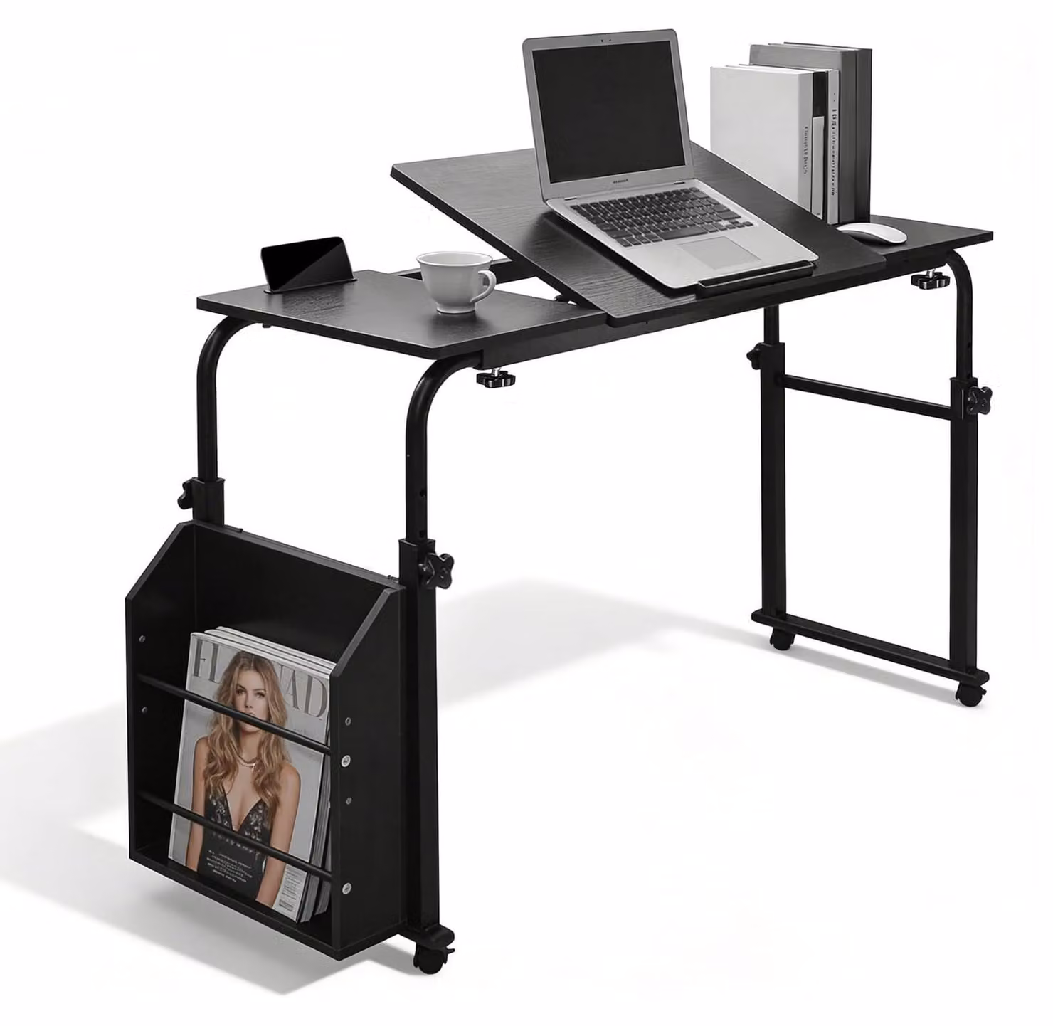 SolidKeus - Tavolo portatile per laptop, regolabile in altezza e larghezza