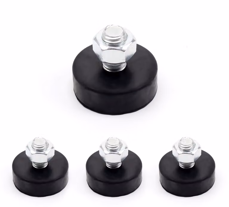 Set di 4 piedini in gomma M12 - Piedini antiscivolo avvitabili per mobili