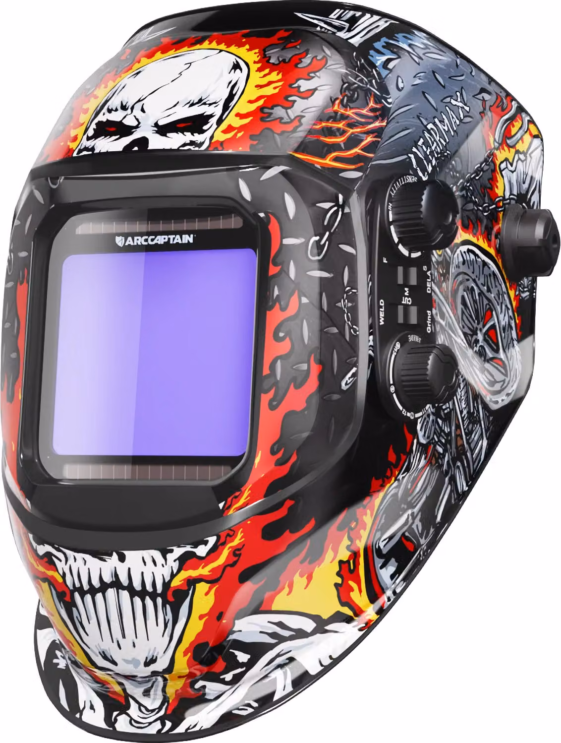 Casco per saldatura, tecnologia di oscuramento automatico, lente true color, AR-WC025