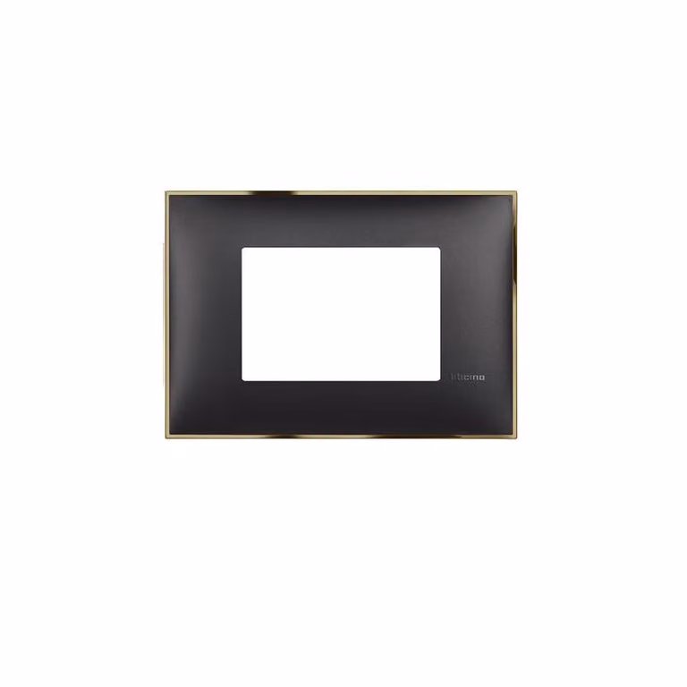 telaio a 3 moduli Classia Legrand - Nero con oro