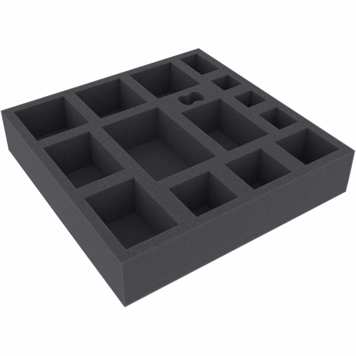 Inserto in schiuma 247x247x50 mm per giochi da tavolo con 15 scomparti