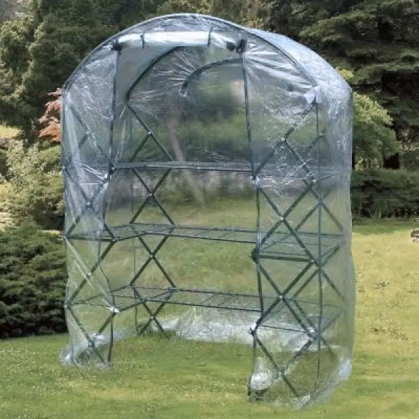 Serra orto pieghevole IPERBRIKO trasparente con telo in PE e struttura in metallo L: 142 cm, P: 71 cm, H: 203 cm