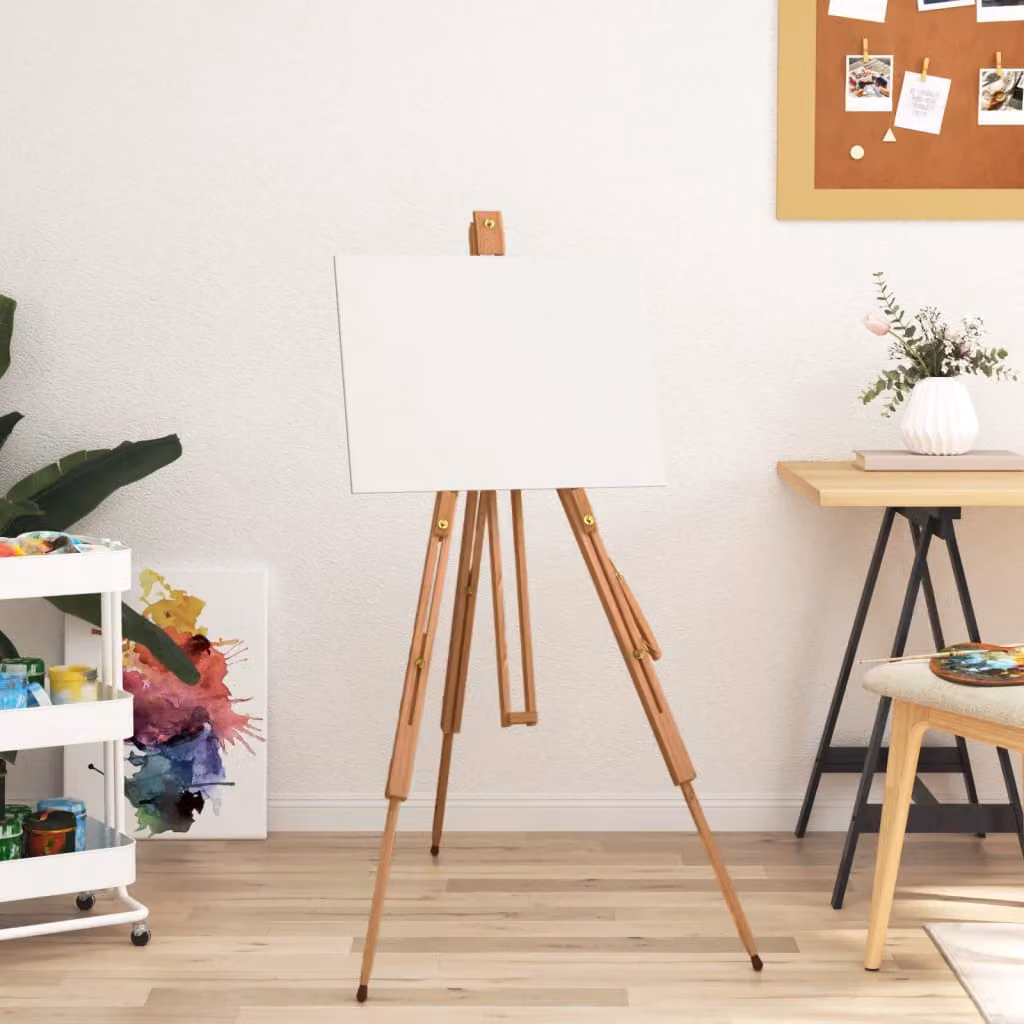 Cavalletto in legno massello di faggio vidaXL colore marrone H 172 cm, L 100 cm, P 104 cm