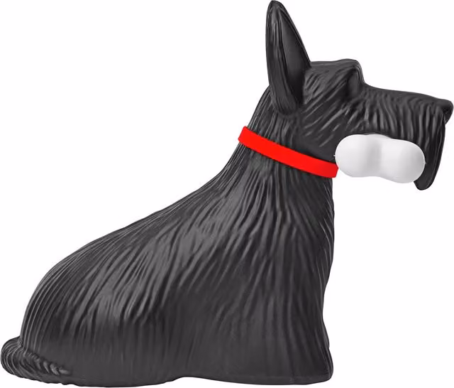 Qeeboo Scottie Lampada da tavolo ricaricabile in polietilene LED colore nero