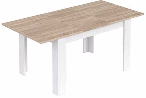KIT TAVOLO KENDRA ALLUNGABILE ESTENSIBILE 90X140/190X78H ROVERE / BIANCO