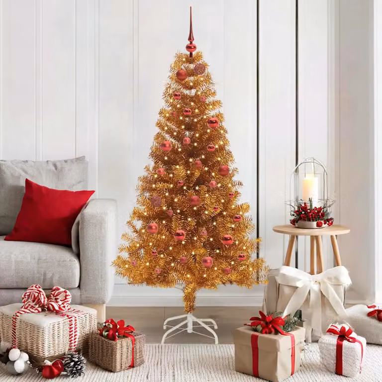 vidaXL Albero di Natale Oro 150 cm PET
