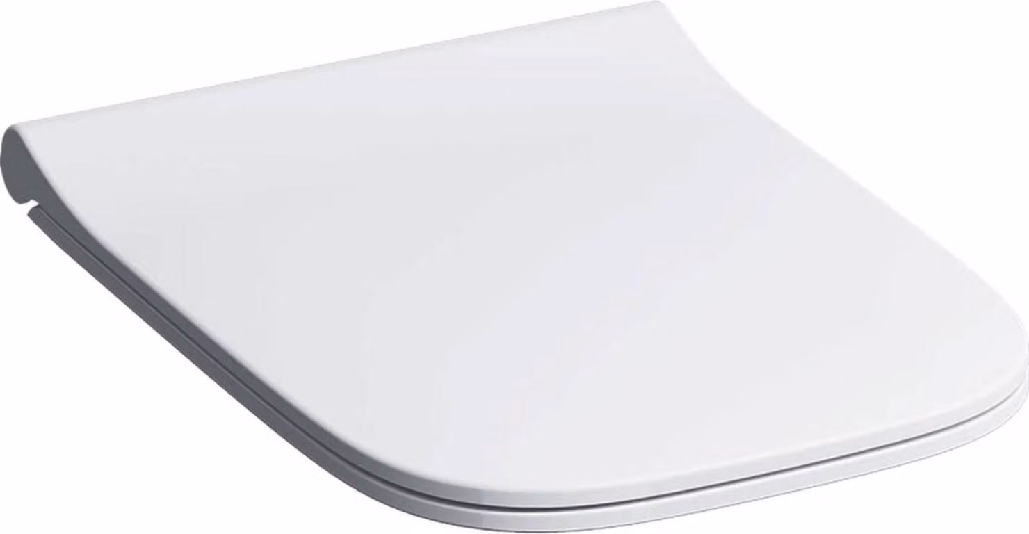 Geberit  Sedile WC Geberit Smyle Slim, struttura a sandwich con sistema di chiusura automatica e cerniera a sgancio rapido