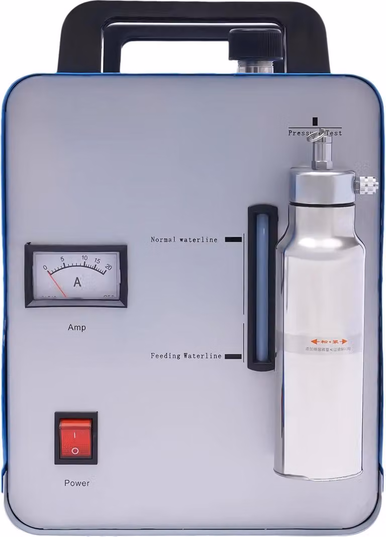 Lucidatrice acrilica - Generatore di fiamma a gas ossidrico HHO - 220 V - Saldatrice ad acqua - Con bruciatore - Alimentazione a rete - Argento