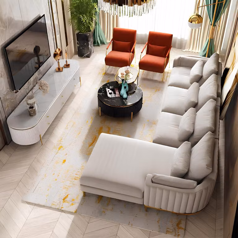 Ecksofa L-Form Couch Wohnlandschaft Garnitur Design Modern Sofa Sofas