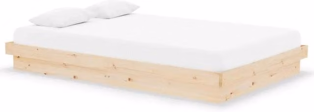 Letto matrimoniale | Letto per adulti | Giroletto in Legno Massello 120x190 cm Small Double
