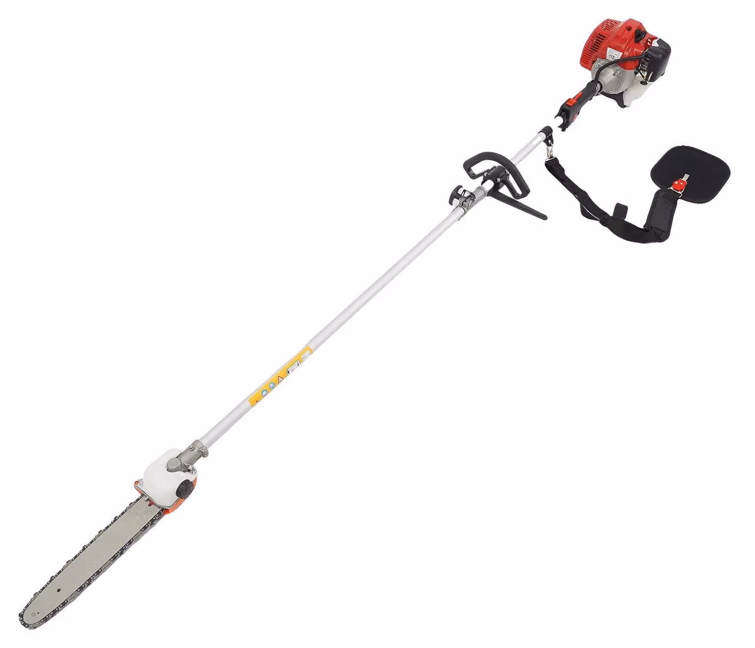 Motosega da negozio di bricolage, potenza 1,25 kW, avviamento manuale, colore rosso