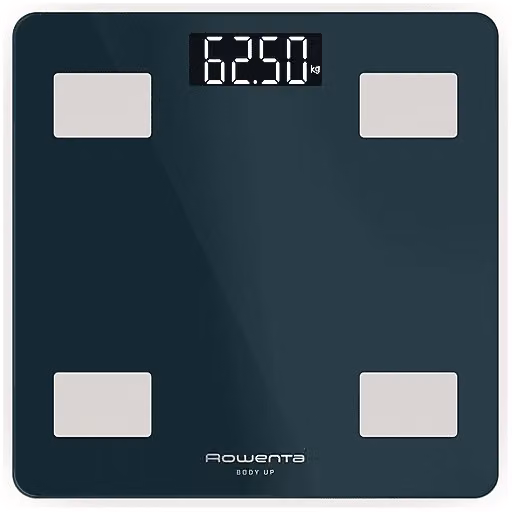 Bilancia elettronica personale Rowenta Body Up 2.0 BR2600 in vetro, silver e black