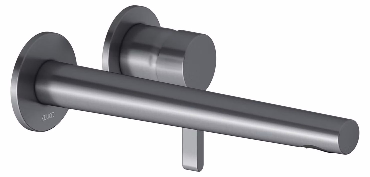 KEUCO EDITION 400 Mitigeur monocommandé pour lavabo, encastré, avec limiteur de température, saillie 243mm, 51516130202, 51516130202