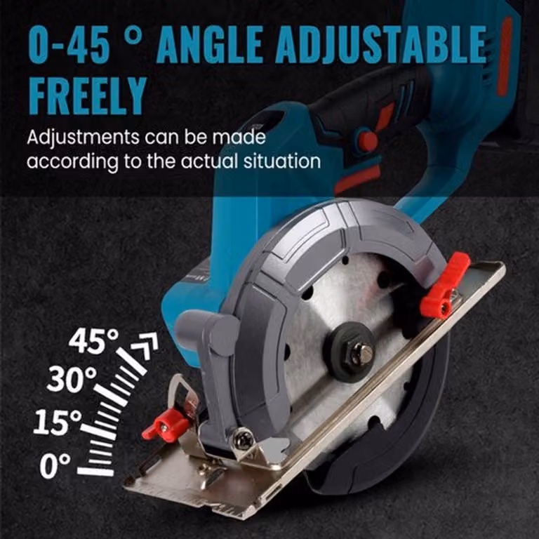 Accu circolare 18V - Seghetto elettrico senza spazzole - Lama da 150 mm - Profondità di taglio 51 mm - Due batterie incluse