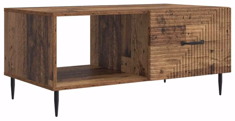 Tavolino da salotto Legno antico 90 x 50 x 40 cm