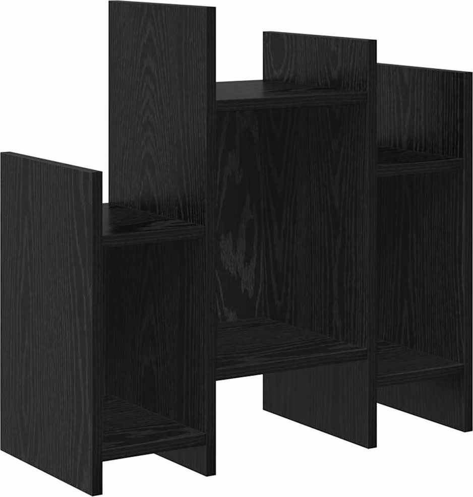 Mobile laterale Rovere Nero 60 x 26 x 60 cm Legno multistrato
