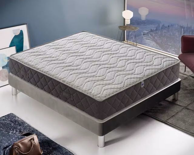 Materasso Matrimoniale 160x190 in Memory Foam 11 zone di comfort Rivestimento Silver Safe