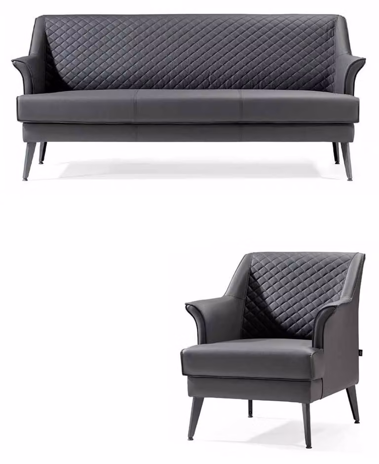 Sofagarnitur Wohnzimmer Set Sofa 3 + 1 Sitzer Polster Möbel 2tlg Modern Leder