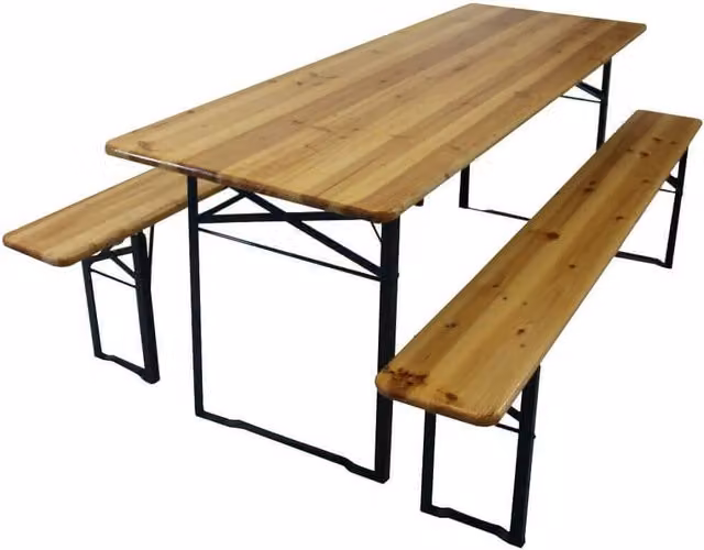 Set Birreria Tavolo con Panche cm 220x70 - SETBREWERY