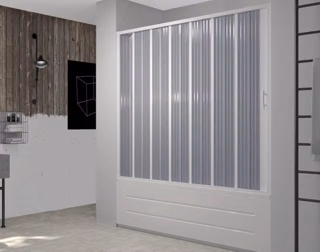 Box doccia Dolphin con apertura laterale pieghevole in PVC bianco L: 170 cm, P: 140 cm
