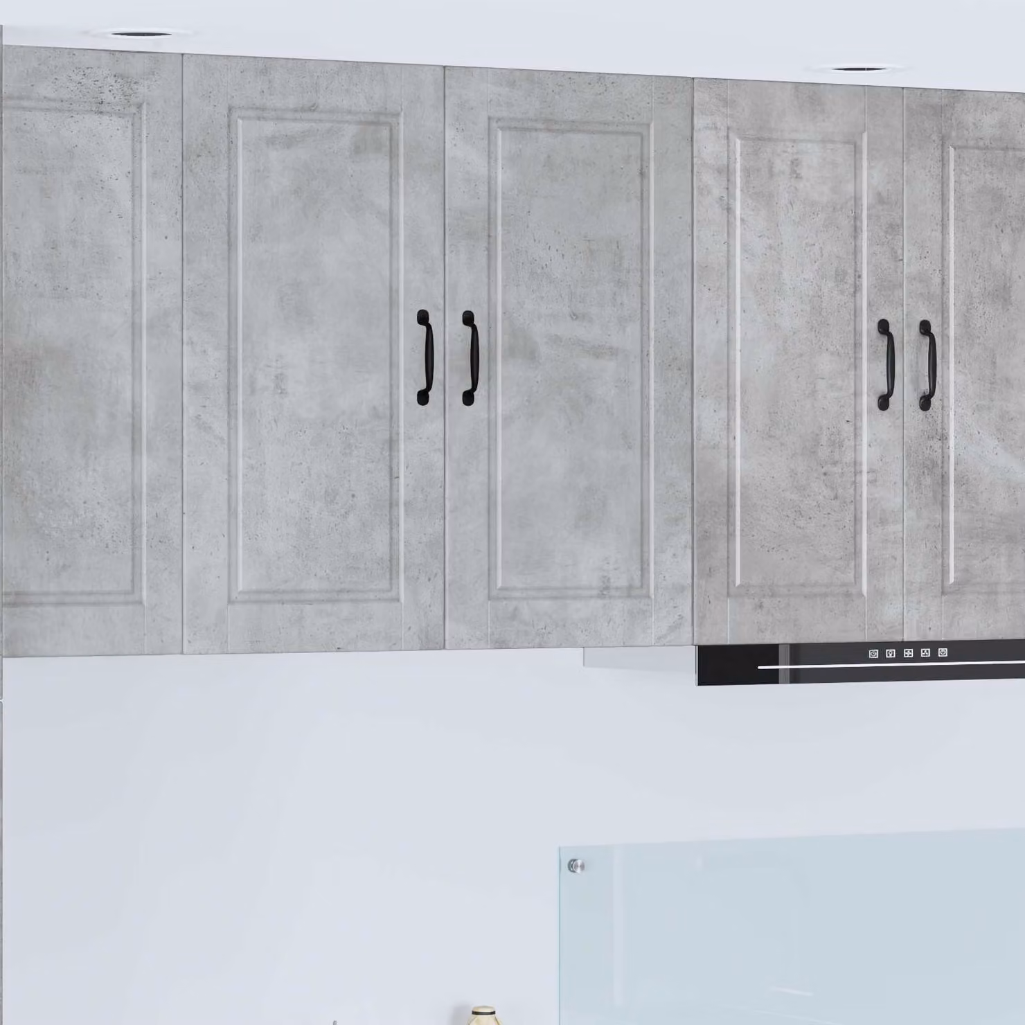 Armadietto a muro moderno vidaXL PORTO Grigio, L 80 cm x P 31 cm x H 80 cm