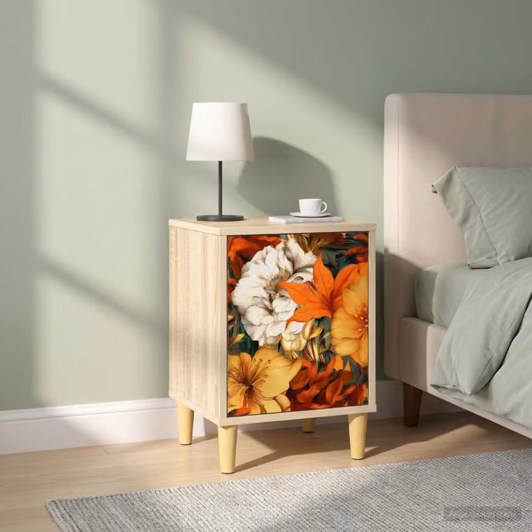 Set di 2 Armadi da Notte vidaXL GENNEP in Rovere Sonoma, L 36 cm x P 33 cm x H 50 cm