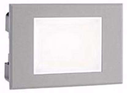 Segnapasso Aperto Da Esterno Moderno Spina Color Alluminio E Vetro Led 3W 4000K