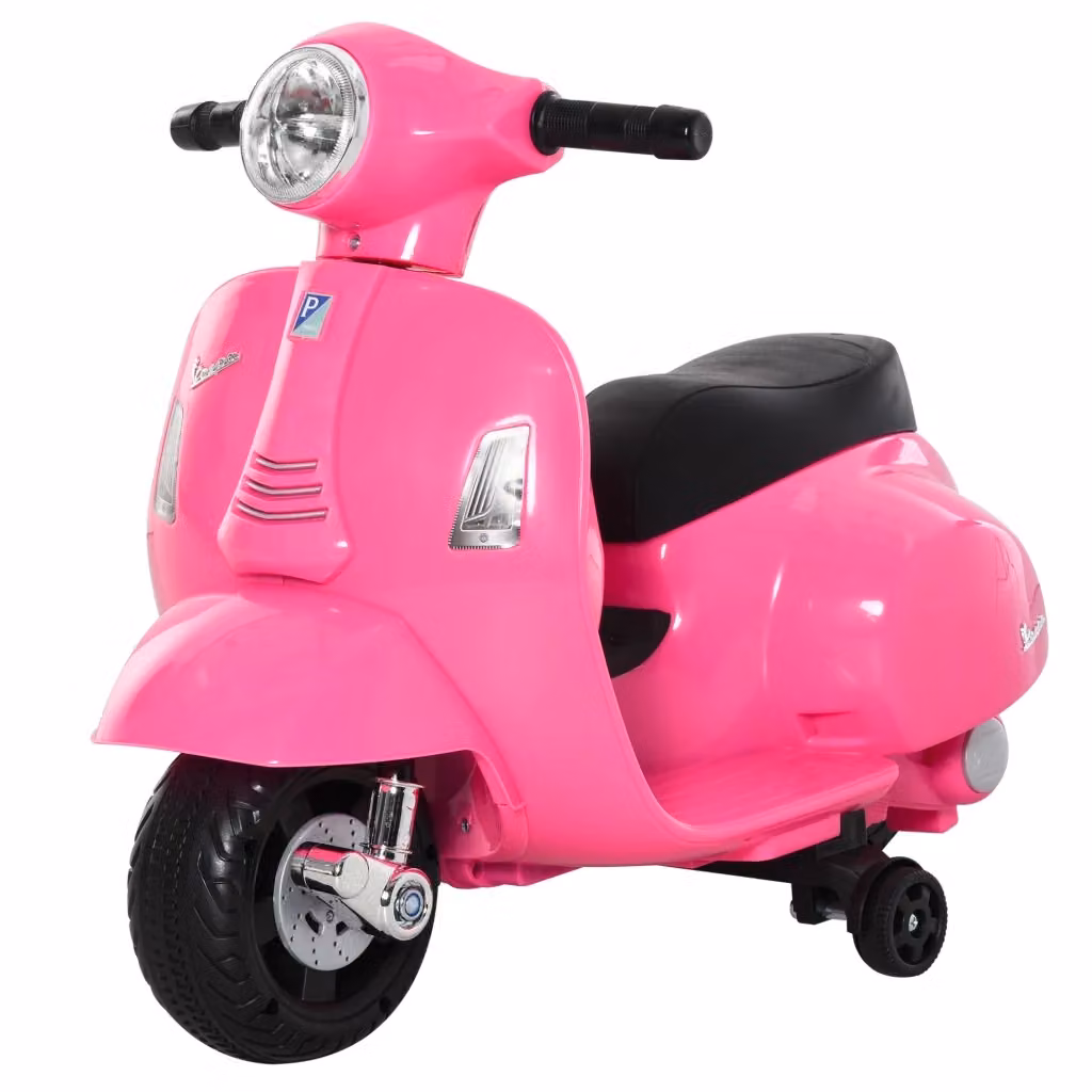 Moto Elettrica Vespa Minimal per Bambini 6V Rosa L: 66.5 cm, P: 38 cm, H: 52 cm – 2