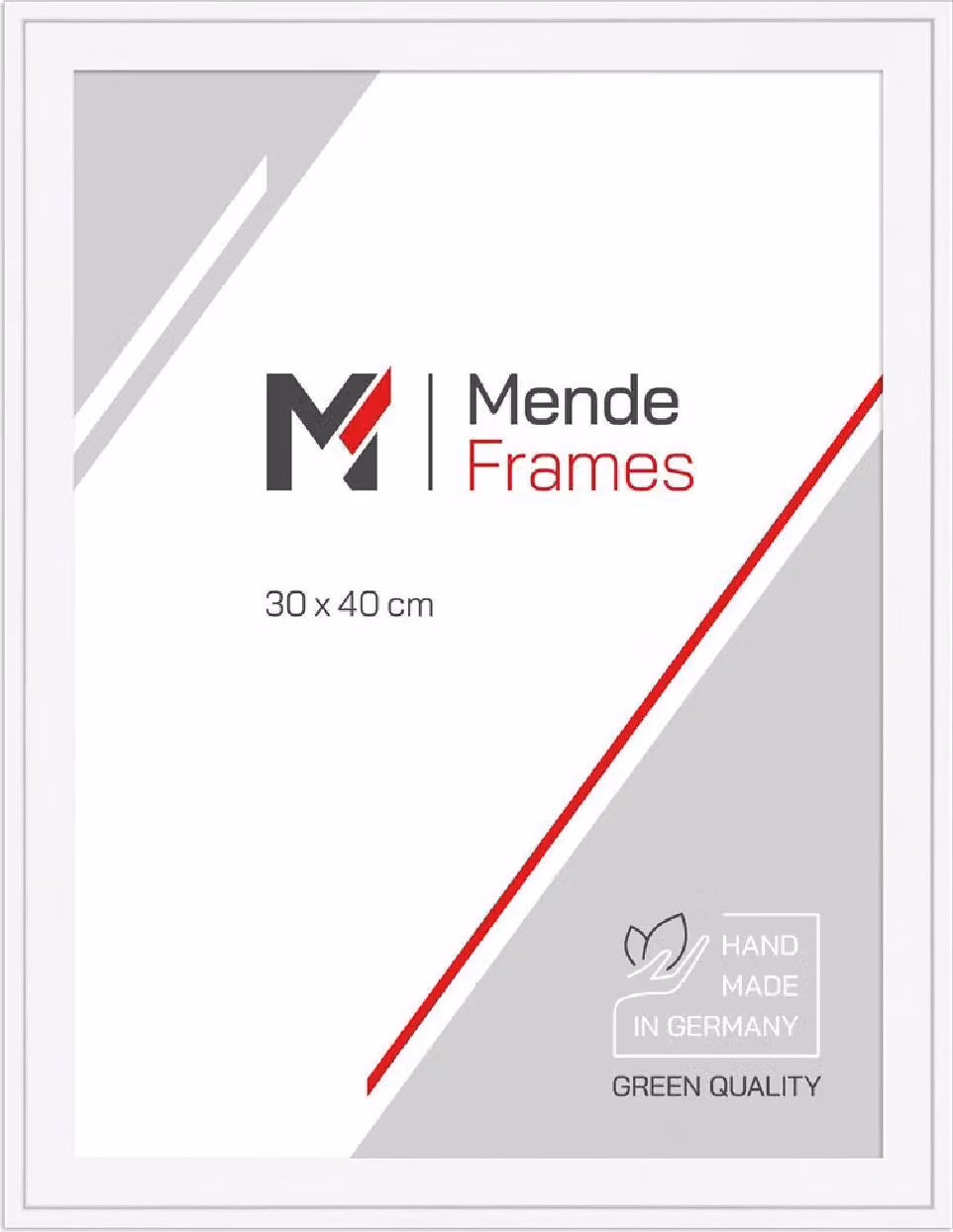 Cornice in legno MendeFrames H120 bianca 50x75 cm con vetro standard