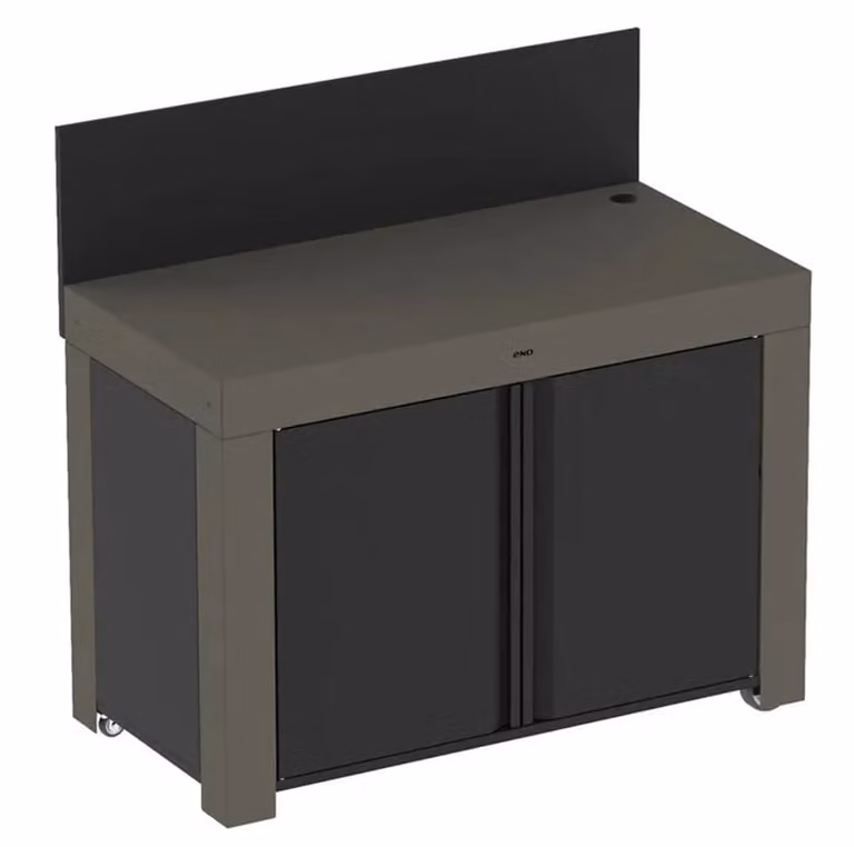 Modulo cucina da esterno Felix in acciaio grigio scuro e nero Enò