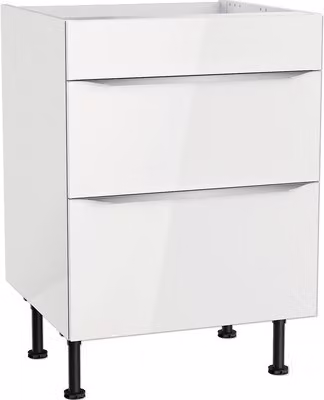 Pensile per piano cottura Optifit Arvid986 LxPxH 60 x 58,4 x 87 cm bianco lucido smontato KFAV UC636-8E+