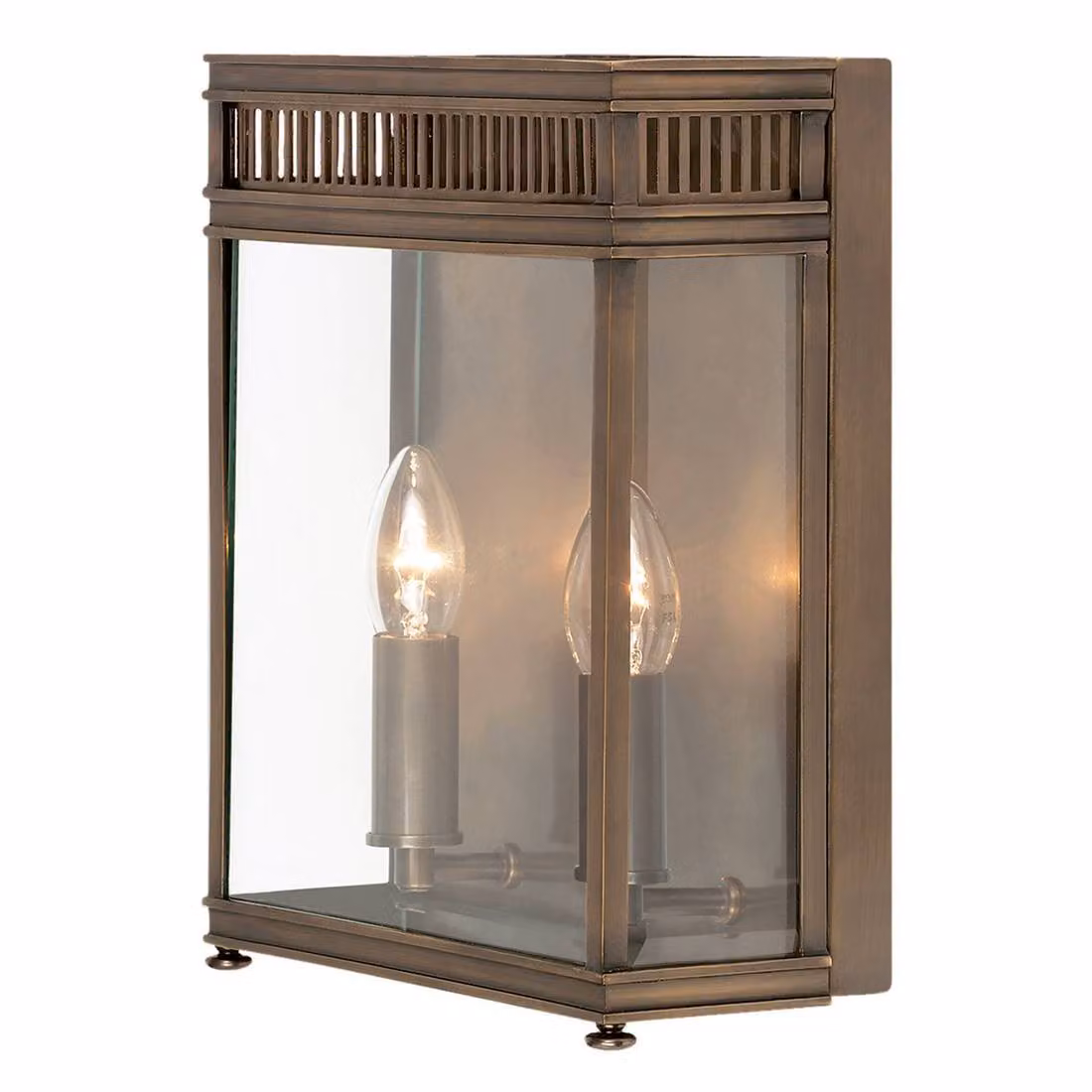 Applique da esterno Holborn, bronzo scuro, 2xE14x40W, ottone, dimensioni: 31x25,5x11 cm, IP44, Elstead