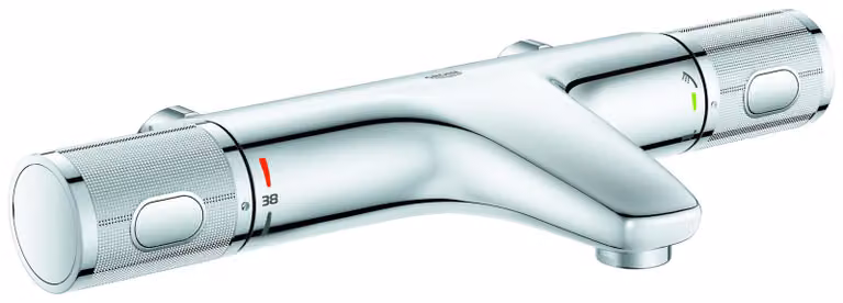 GROHE Grohtherm 1000 Performance Mitigeur thermostatique pour bain, portée 147mm, sans raccords, 34831000, 34831000