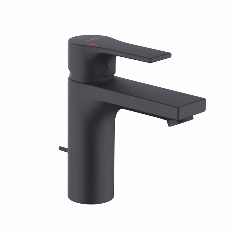 KLUDI ZENTA SL Mitigeur monocommandé pour lavabo, hauteur de bec 100mm, EcoPlus, 482933965, 482933965