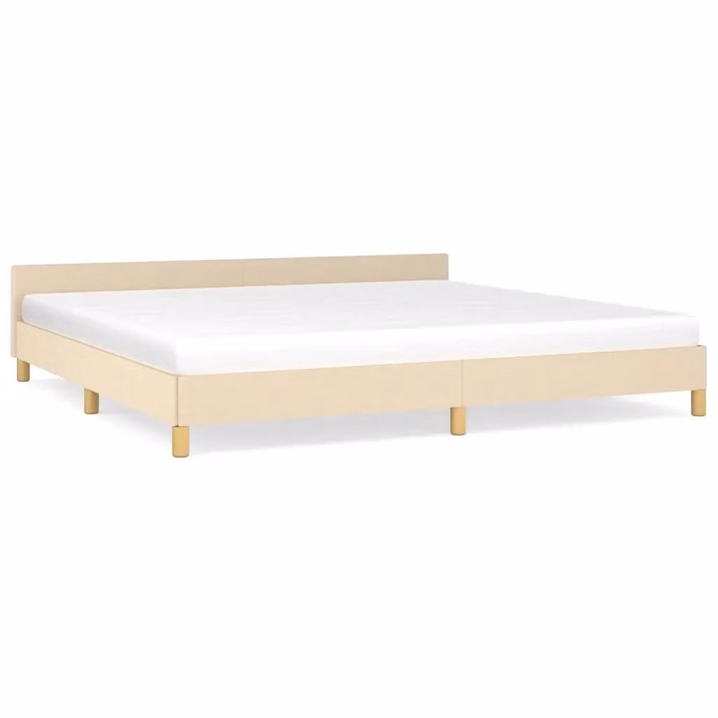 Giroletto vidaXL imbottito in tessuto beige L/P/H: 200 x 200 x 207 cm – 2