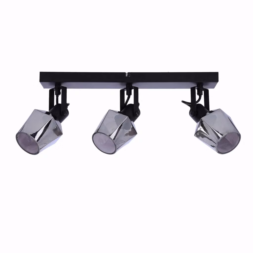 Candellux Randi Plafoniera Moderna in Metallo Nero Dimmerabile con 3 x E14 – 2