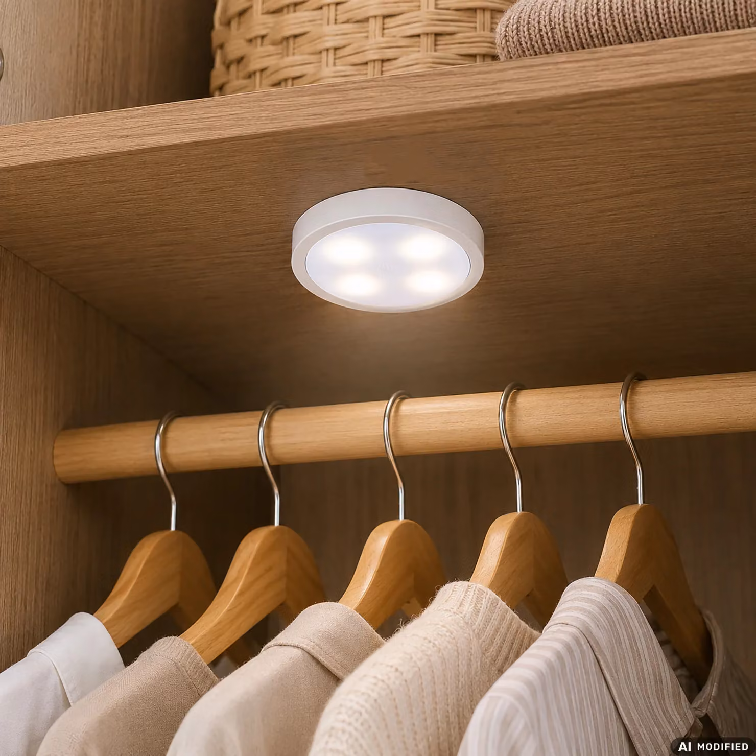 Set di 3 Lampade LED Magnetic Round DICTROLUX con Telecomando, Luce Bianca Fredda, Ideali per Sottopensile in Cucina o Corridoio – 2
