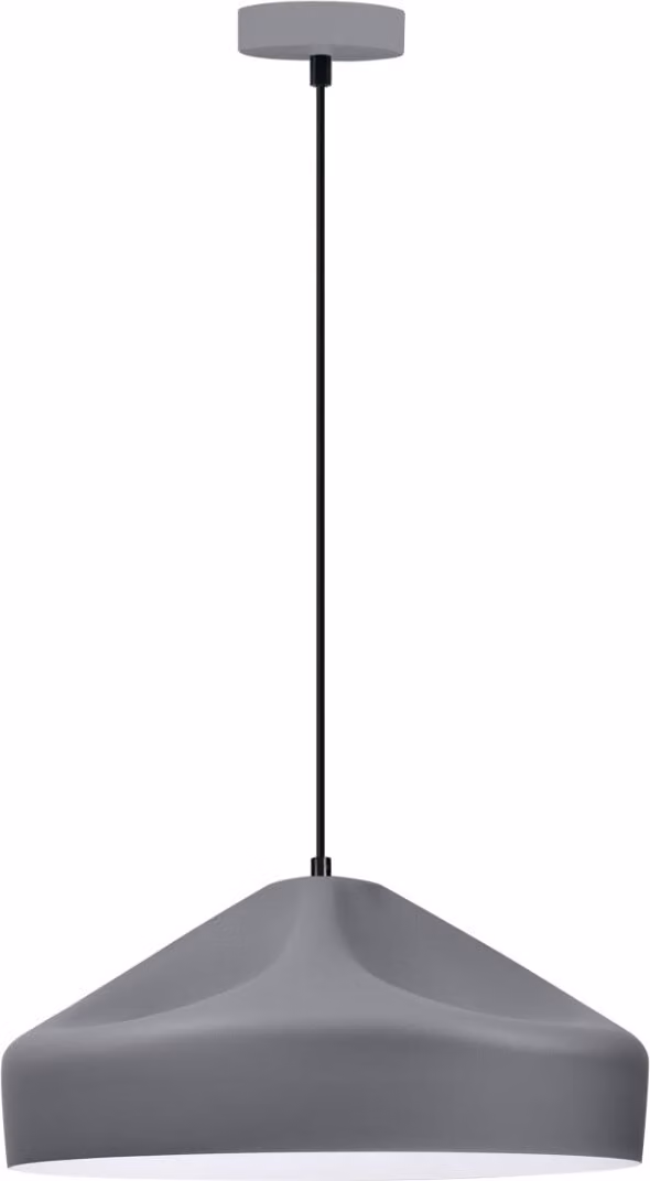Lampada a sospensione GAVLE grigio opaco-nero-bianco 1xE27x20W metallo dim.: 150x36x36 cm IP20 Polux